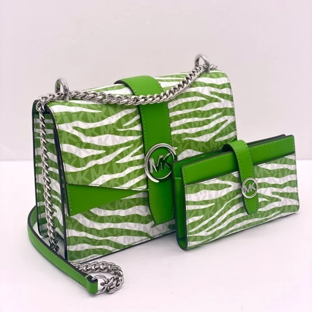 Michael Kors Greenwich Small Convertible Crossbody Shoulder Bag and Wallet Set